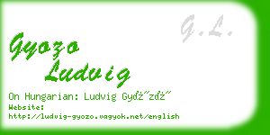 gyozo ludvig business card